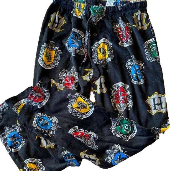 Harry Potter Size Medium Fleece Lounge Pants - Picture 1 of 4